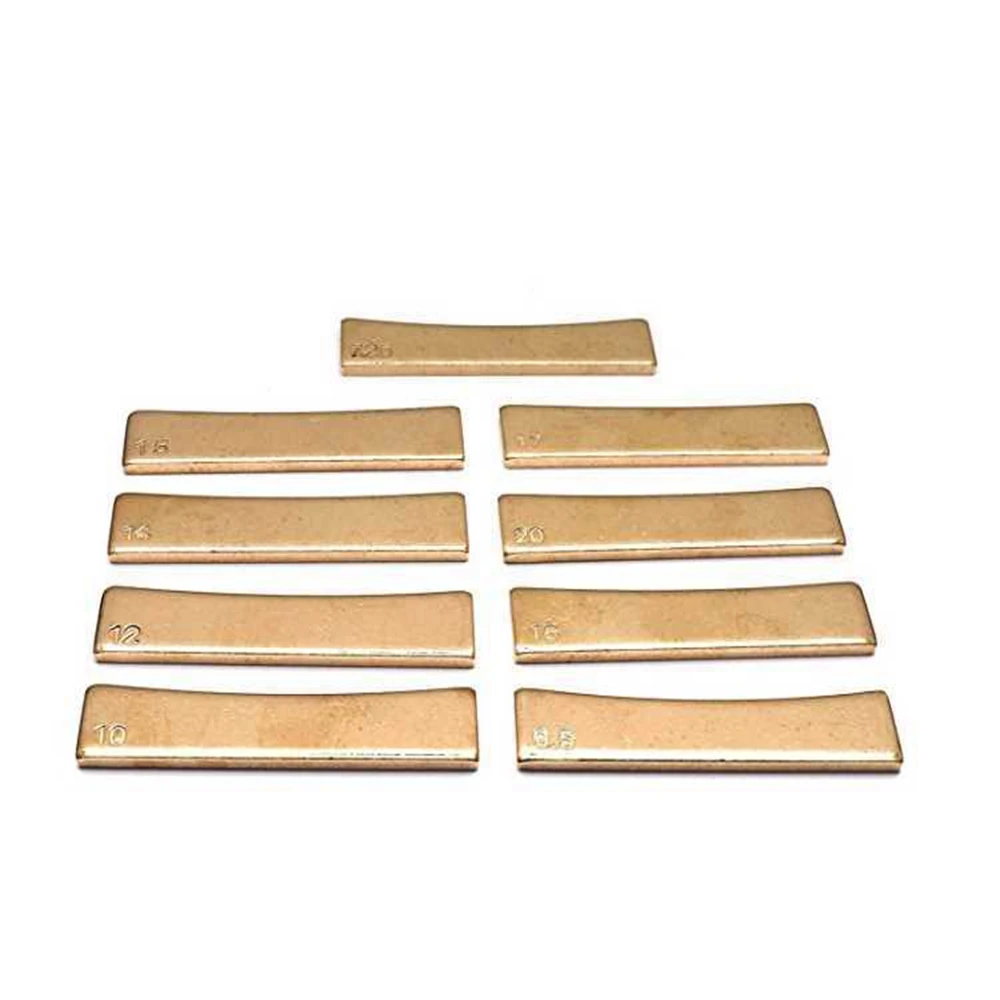 9Pcs Kit Guitar Bass Radius Fingerboard Fret Press Caul Radian Ruler Insert 7.25/9.5/10/12/14/15/16/17/20 Arc Pressure Wire Tool guitar string ruler guitar neck tool guitar repair tool guitar accessories guitar fret puller guitar string changing tool