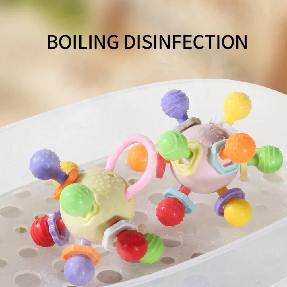 Baby Grasping Ball Toy Soft Hand Grasping Ball Baby Toy For 0-3 Year Old Babies
