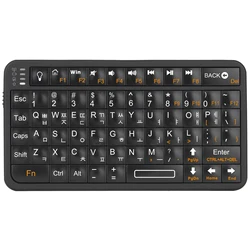 Slim Wireless Bluetooth Keyboard with Rechargeable Battery - Multilingual Layout (English)