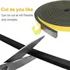 Rubber Self Adhesive Sponge Seal Strip Single Sided Adhesive EVA Black Foam Anti-collision Seal Gasket Width5-50mm Thick 5/3mm 3