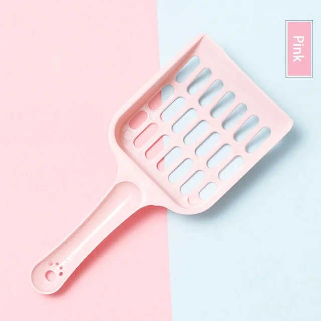 Pet Cat Excrement Cleaning Litter Basin Shovel Supplies Available In Multiple Colors Tofu Mesh Hollowed Out 6