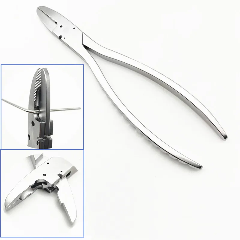 

Orthopedic Multifunctional Kirschner wire bending forceps Wire Cutter Bone Scissors Veterinary Orthopedic Bending pliers