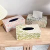 Color Shell Tissue Box European Creative Handmade Mother of Pearl Rectangular Tissue Box Square Paper Boxs Decoration Storage 4