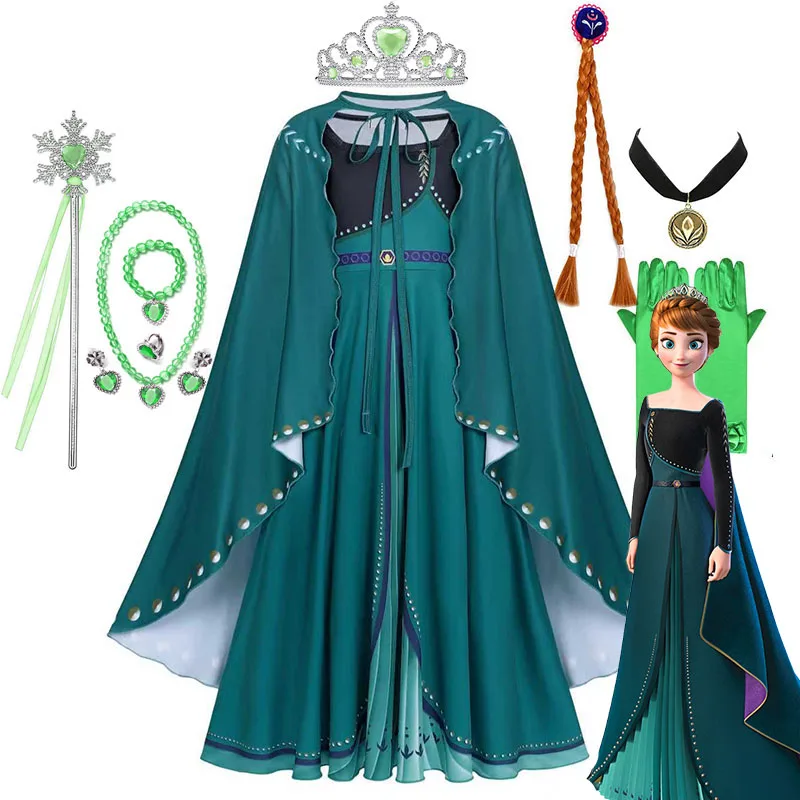 Déguisement Anna Reine des Neiges 2 Deluxe avec accessoires