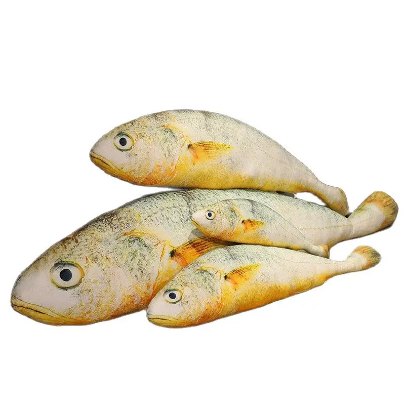 New 20-180cm Big Yellow Croaker Lifelike Pendant Stuffed Plush Toys Animal FIsh Comfort Soft Halloween Decor Party Kids Gifts women s ivory comfort linen tank top and pants set of 2 perfect for office casual party wear customized lightweight suit