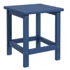 Outsunny Adirondack Side Table, Square Patio End Table, Weather Resistant 15" Outdoor HDPE Table for Porch, Pool, Balcony, Blue 1