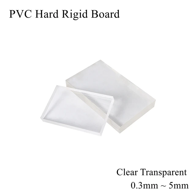 PVC Plate High Transparent Plastic Board Hard Plastic Sheet Thin Plate  Isolation Board Pc Board 100x100mm 200x200mm Home DIY