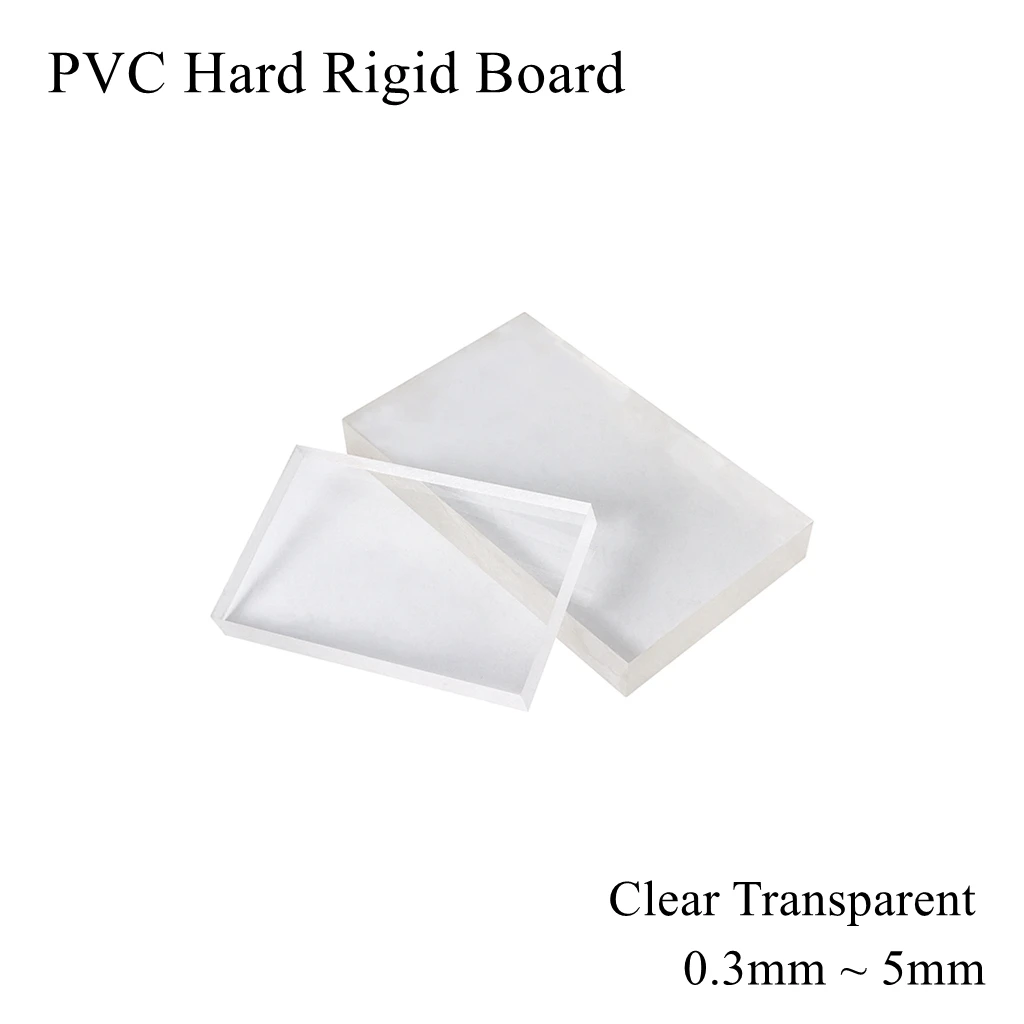 Plaque En PVC Transparent 300x400x0.3 Mm - Panneau Plastique Rigide Pour Bricolage, Maquette, Protection, Décoration - 1 Pièce