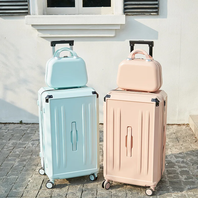 PLUENLI New Sports Version Thickened Luggage Large Capacity Trolley Case Aluminum Alloy Corner Protector Suitcase