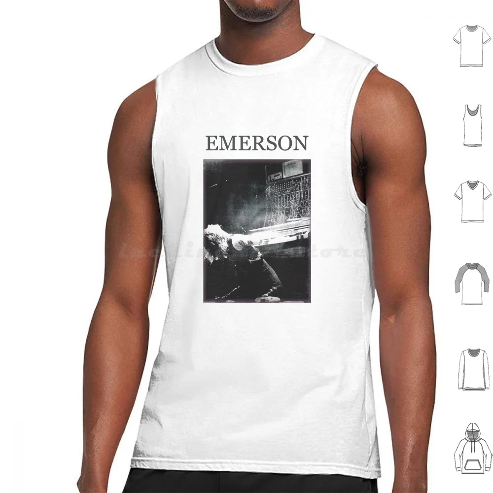 Emerson Nice Tank Tops Print Cotton Scott Emerson Music Elp Keyboard Lake Palms Organ Elp Emerson Lake Palms