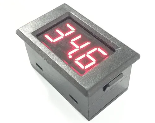 

3.5V-35V DC Digital Display Electric Vehicle Voltage and Current Meter Head Reverse Connection Protection 0.36in