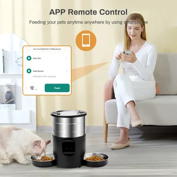 4.5L WiFi Automatic Pet Feeder with Dual Bowls - Image 3