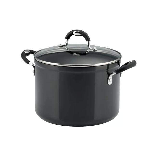 Tramontina 8qt Aluminum Non Stick Covered Stock Pot - Blue