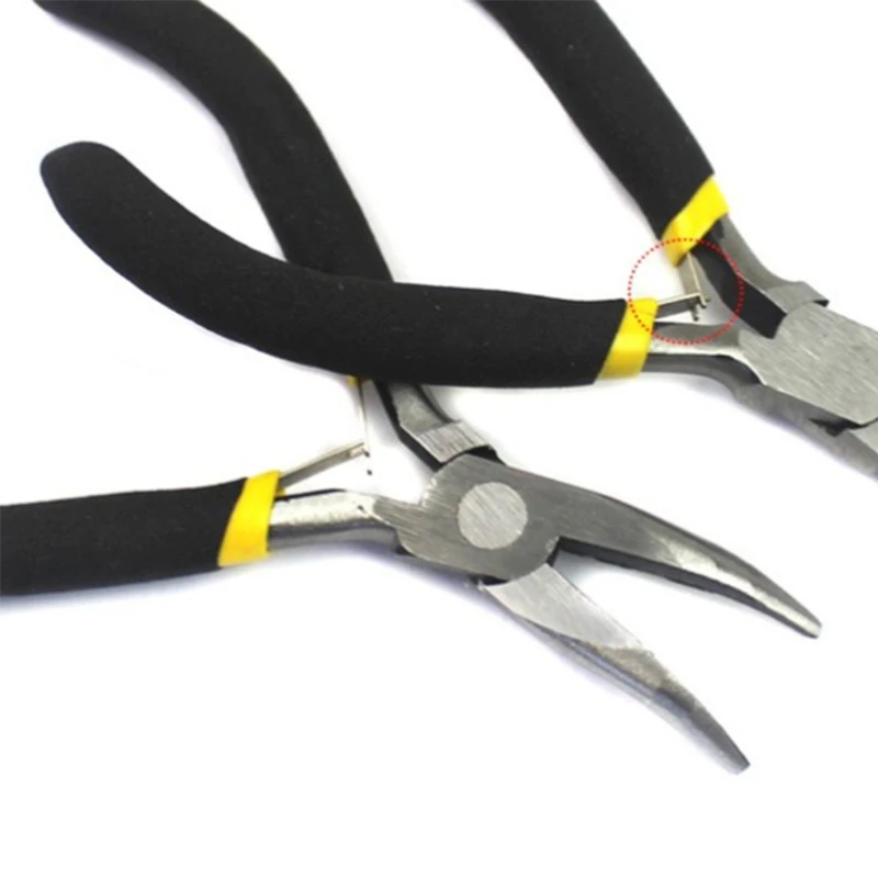 tweezers for hair extensions Curved nose plier pearl nickel iron material carbon hardened steel wig hair extension pliers