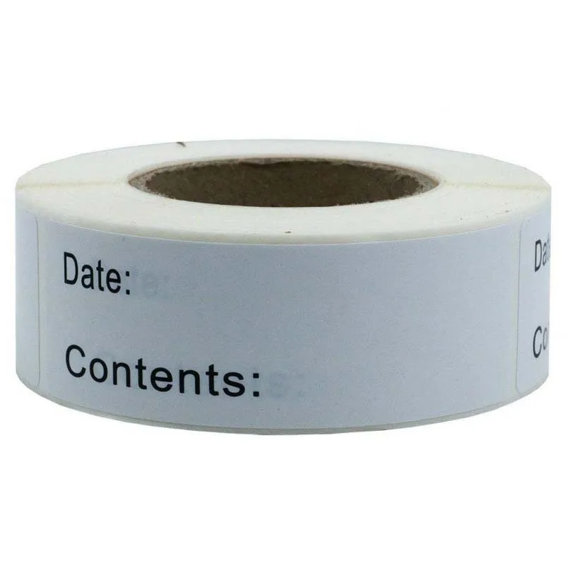 Label Stickers For Freezer Refrigerator Food Storage