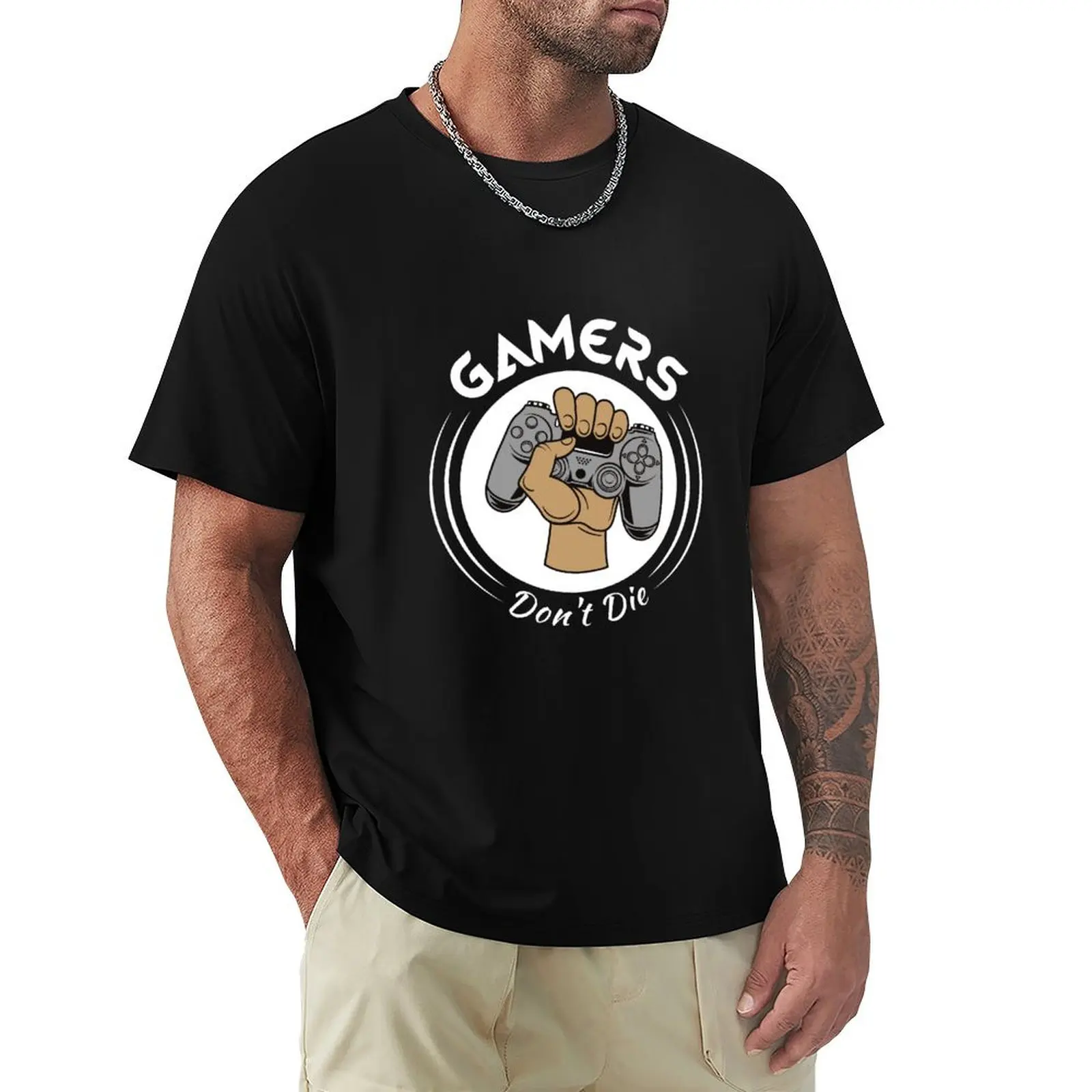 

Gamers Don't Die T-shirt heavyweights customs hippie clothes shirts graphic tees mens vintage t shirts