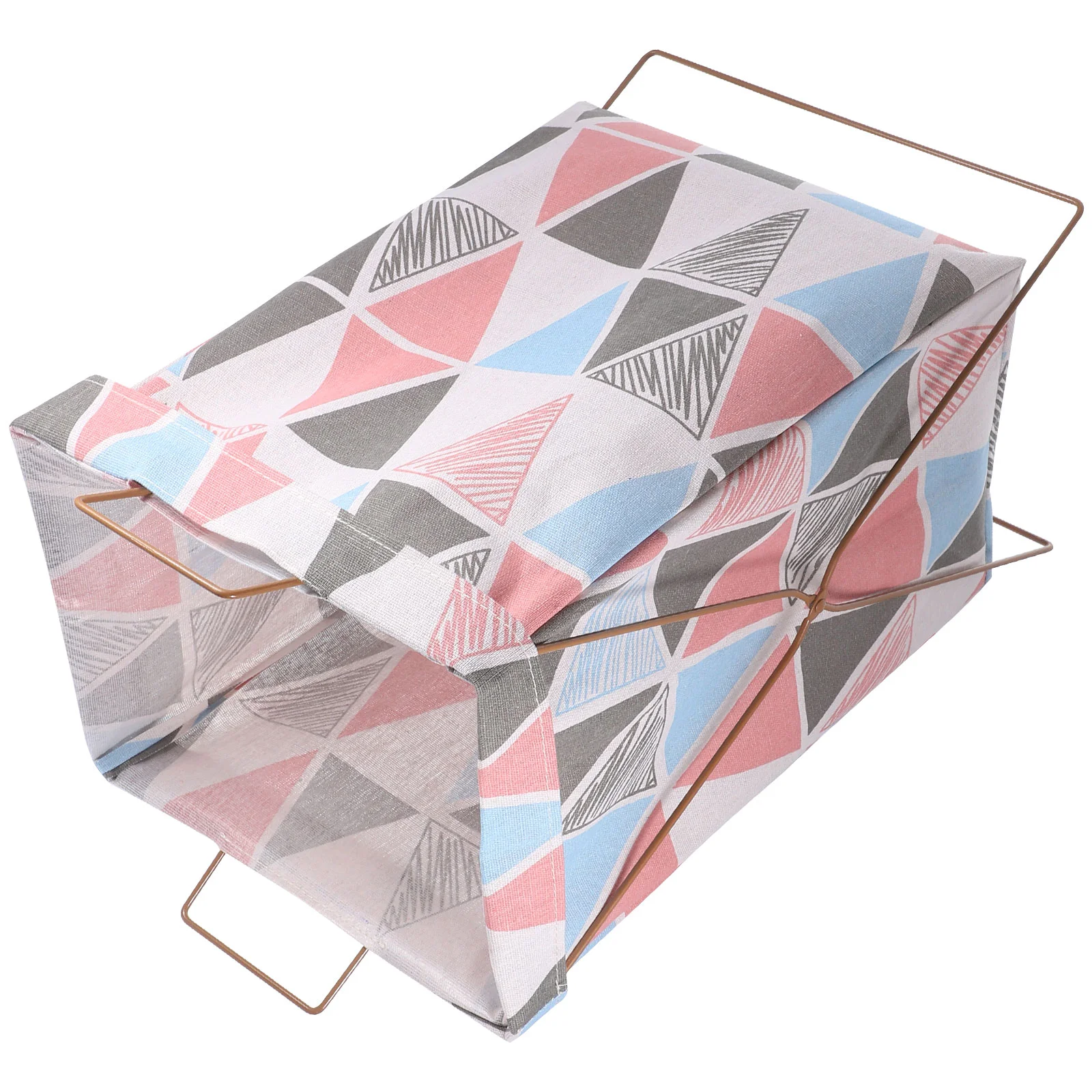 

Iron Frame Laundry Hamper Foldable Clothes Storage Basket Home Laundry Basket