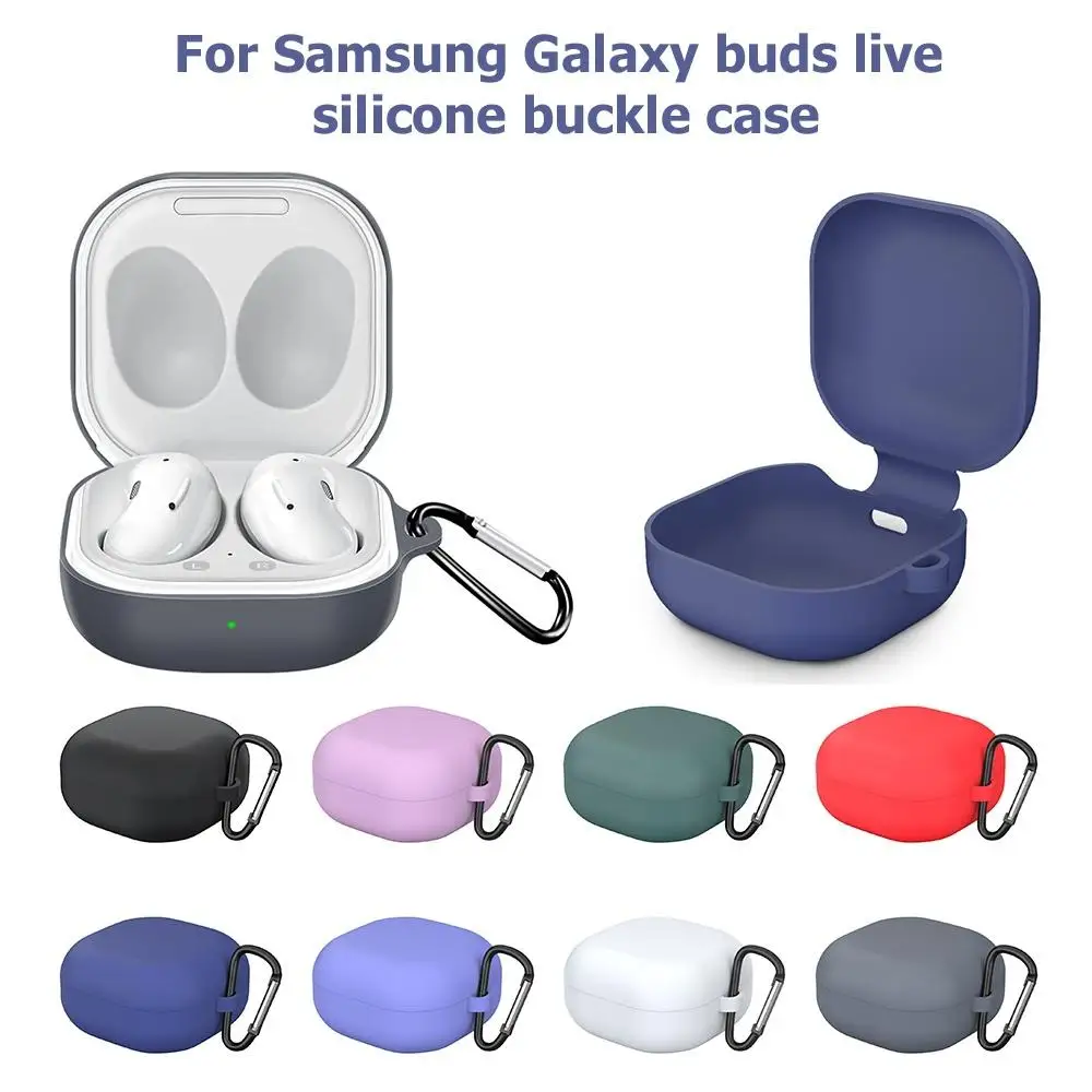 Custodia Protettiva Anticaduta Per Samsung Galaxy Buds Auricolare In Silicone Live Pro Con Portachiavi Per Galaxy Buds Live Protector