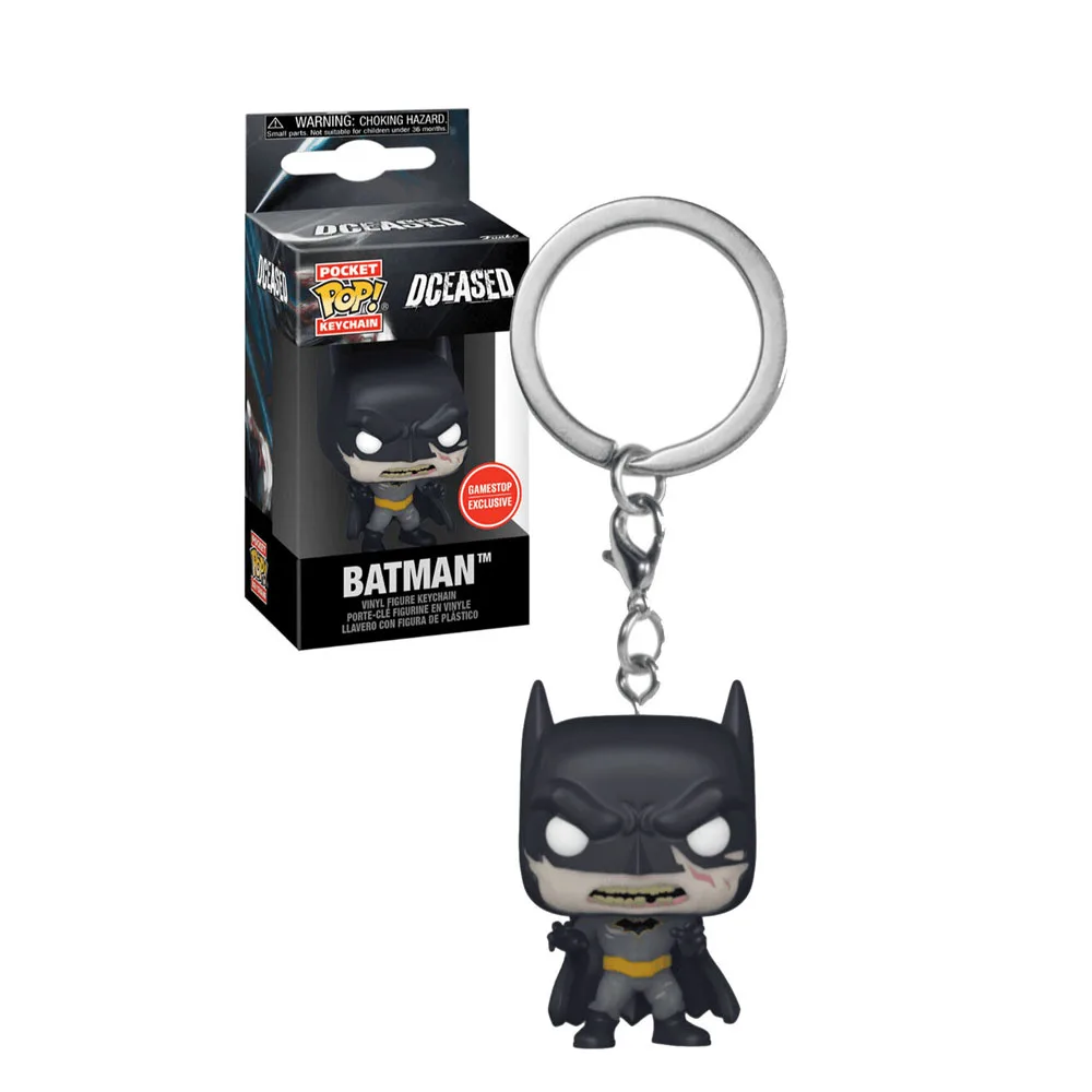 Porte-clés Funko Pop! Batman Métallisé - Figurine Clé Multicolore - Cadeau Fan DC Comics - 7