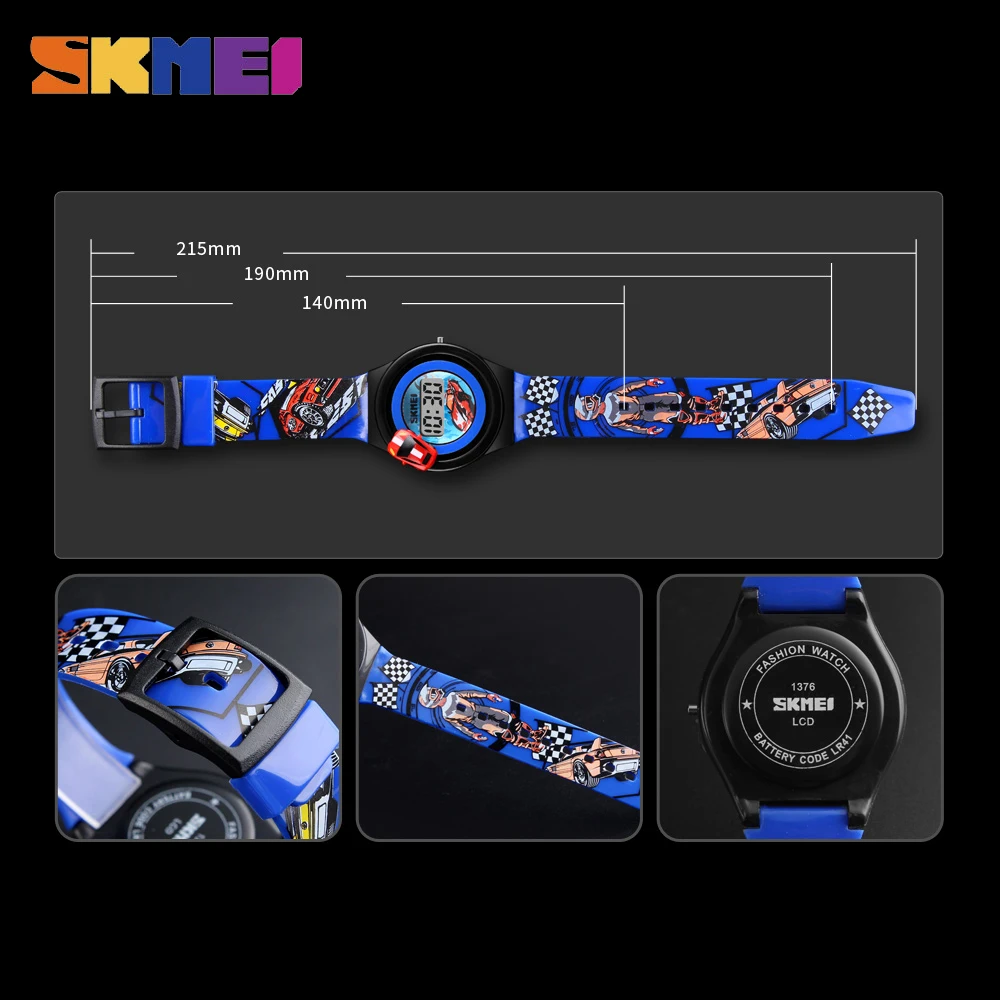 Cartoon Car Kids Watches Toy Children's Watch Fashion Digital Electronic Watch Car Shape Toy Watch Kids Christmas Gift Boy Girl 6