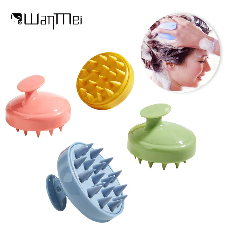 

Silicone Shampoo Head Scalp Massage Brush Silicone Body Brush Hair Washing Comb Bath Spa Cleaning Brush Shower Brush