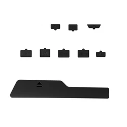 9 - Piece Dustproof Silicone Protector Set (Black)