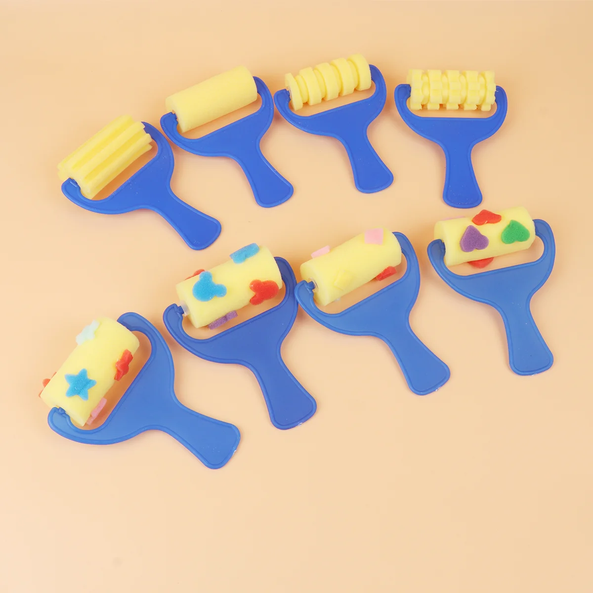 어린이 장난감 드로잉 롤러 스폰지 브러시, 용 DIY 미니 키트, 2 세트