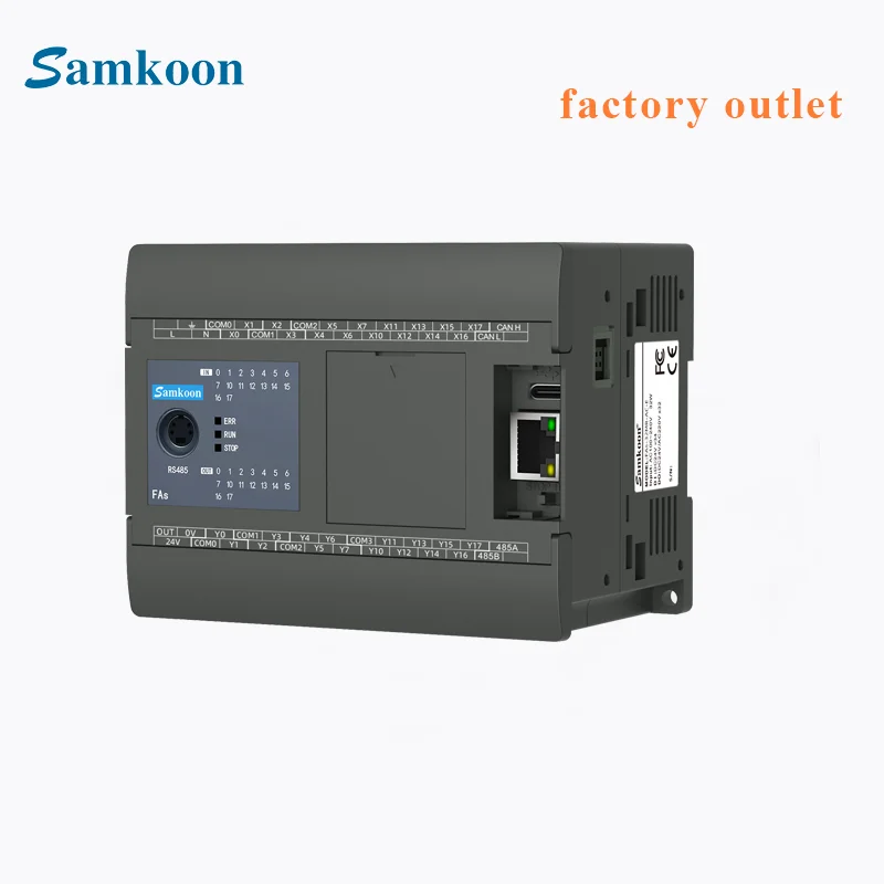 Samkoon PLC Programmable Logic Controller with 16DI+16DO Ethernet ...