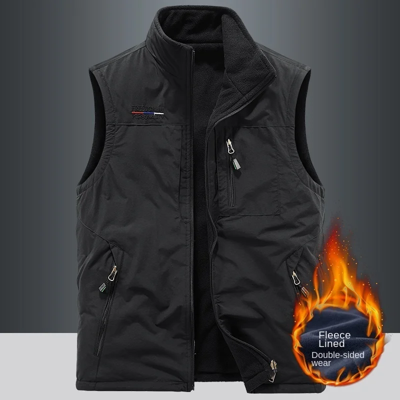 Sleeveless Vest Work Vest Men Photography Clothing MAN Tactical Jackets Winter Motorcyclist Mountaineering Men's Sleeveless Coat