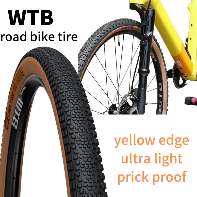 WTB Tire Gravel Road Bike 700x37c Tire Yellow Edge Tire Offroad Tire