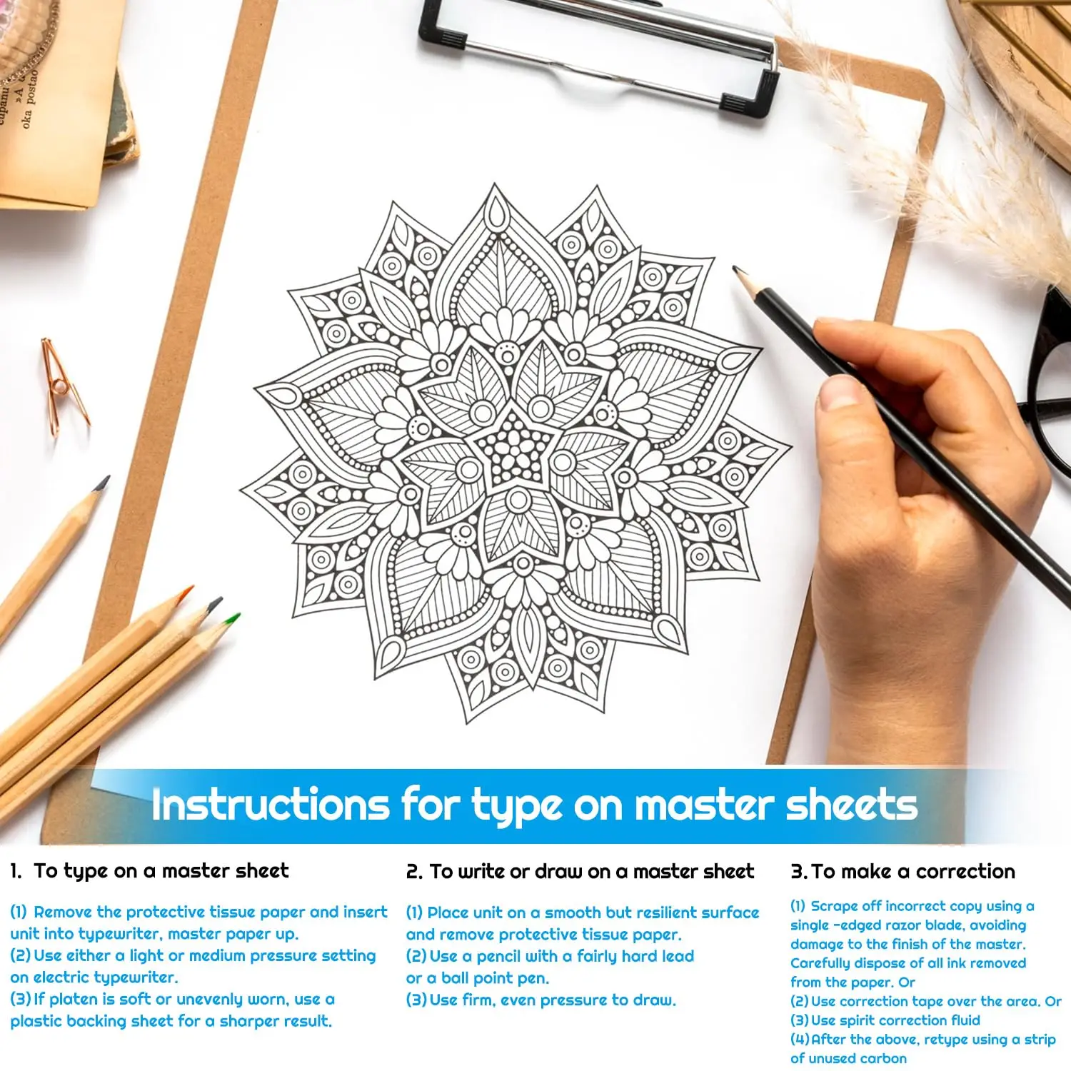 Sheets Tattoo Transfer Paper Stencil Transfer Paper for Tattooing, A4 Size for Thermal Copier Freehand, Artists, Tattooists