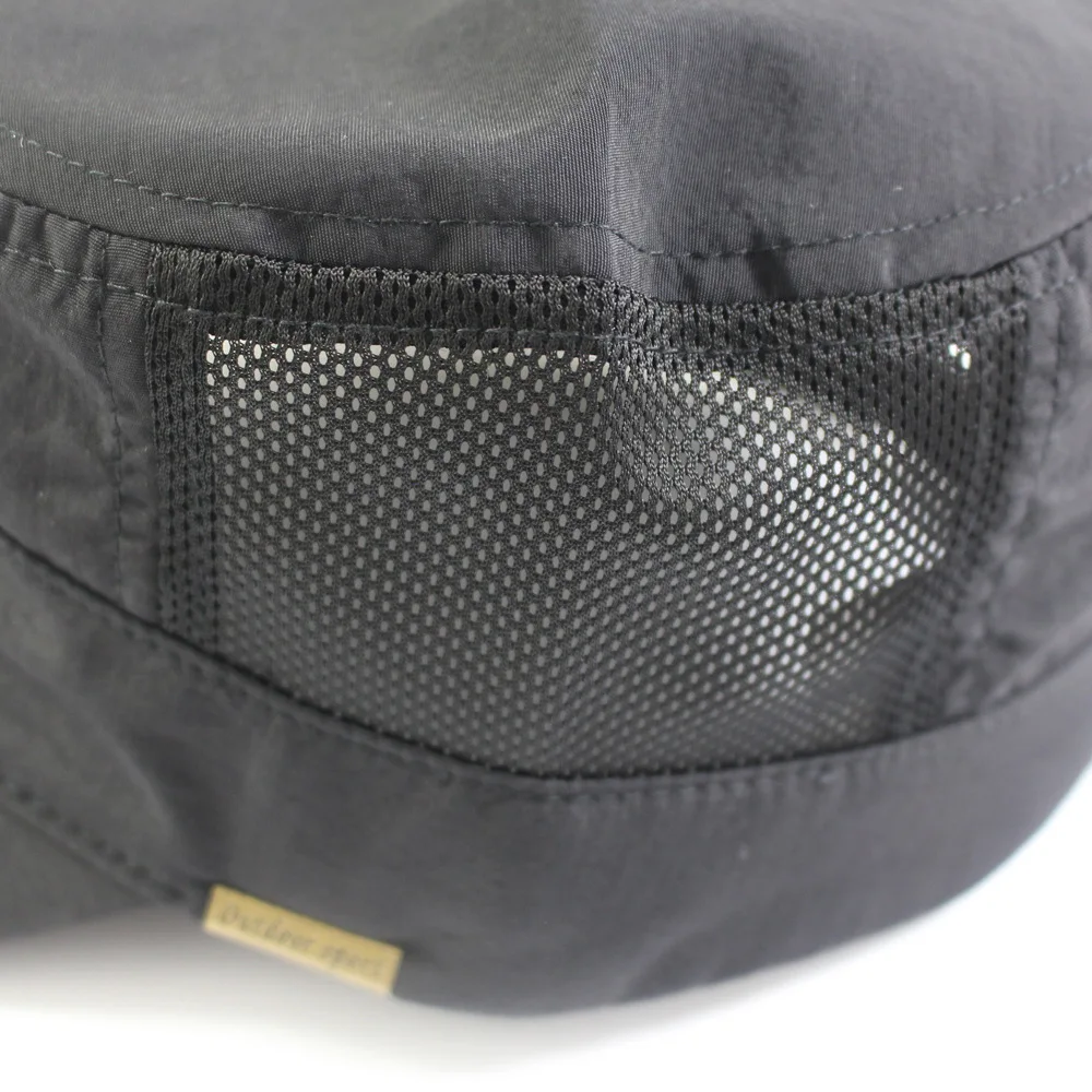 Cadet Flat Hat Baseball Cap Summer Mesh Cotton Basic Trucker Dad Hats for Men Big Head Plus Size Oversize