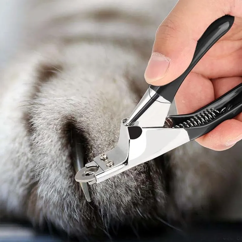 Dog Cat Nail Clipper Stainless Steel Pet Toes Cutter Scissor Grooming Tool for Small Medium Dogs Cats Guillotine Nail Clipper