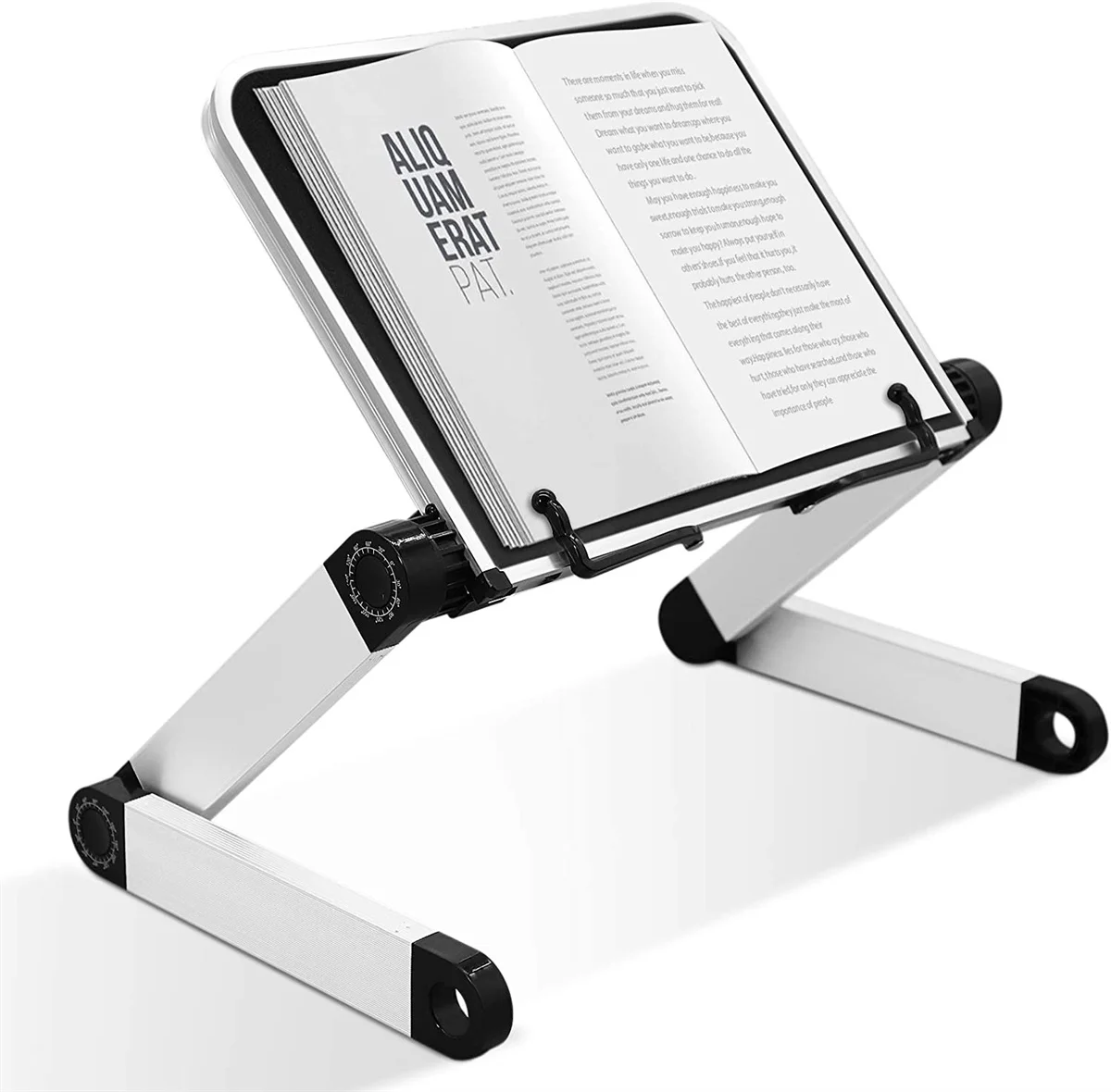 Book Holder Laptop Stand Adjustable Book Stand For Reading Hands Free