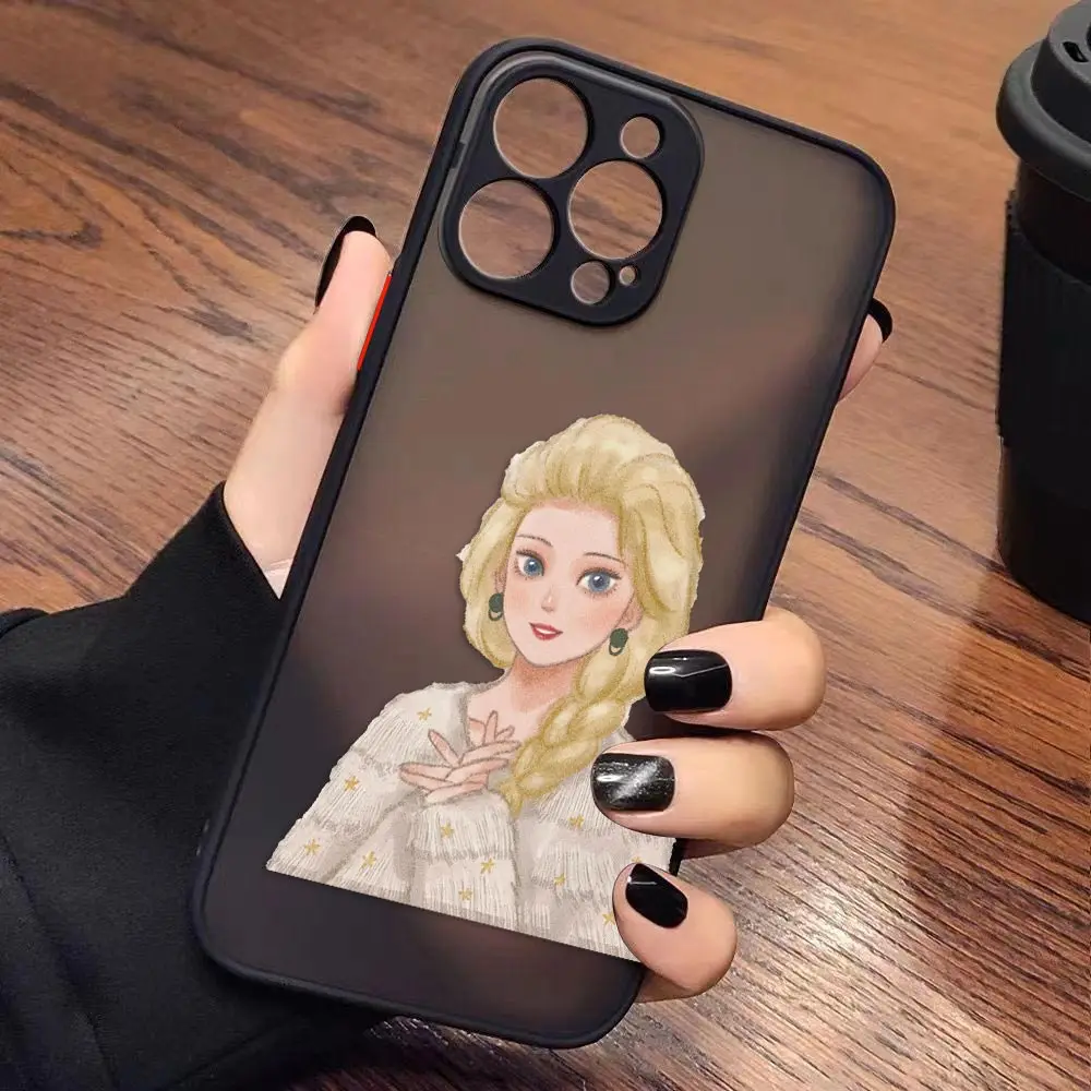 thumbnail image 1 of Case for iPhone Apple 14 13 11 12 MINI Pro XS Max XR X 7 8 SE 2022 2020 6 6S Plus Case Funda D-Disney Princess Christmas Makeup, 1 of 5
