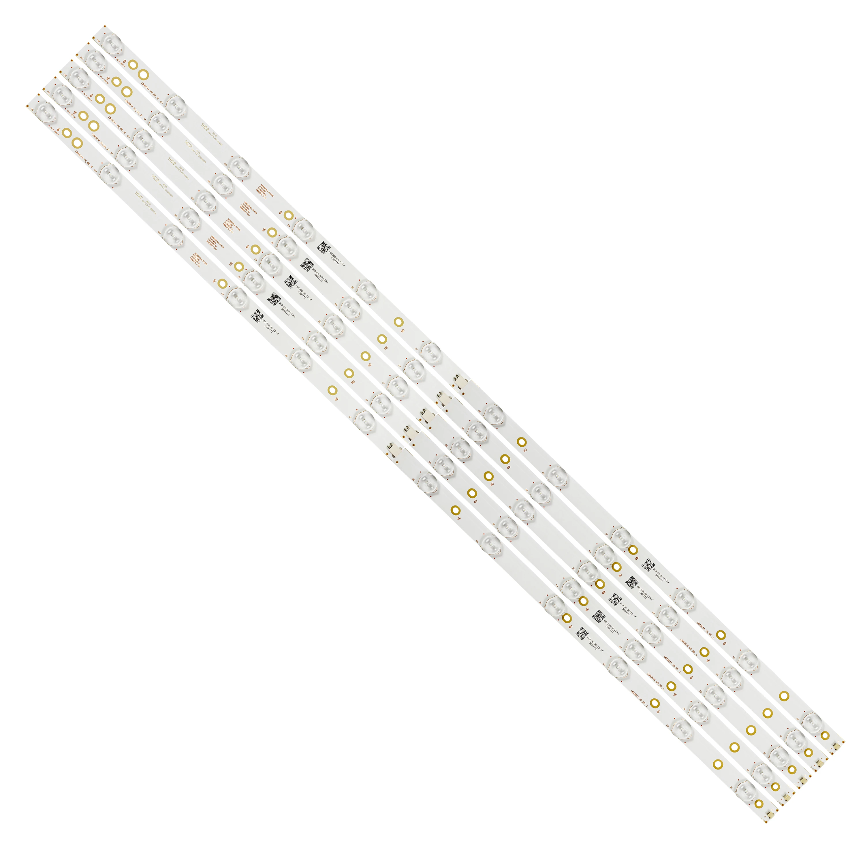 Tira Conduzida 12 Leds para Philips tv 43pus6551 Tpt430u3 Eqlsj A.g 43pus6501 43pus6101 43pus6201 43pus7202 Lb43014 V0_00 43 Pcs