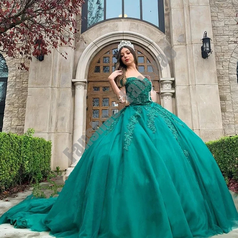 

Fanshao wd873 Quinceanera Dresses Off The Shourlder Luxury Prom Vestido Appliques Beads Sequin Ruched For 15 Girls Ball Gowns