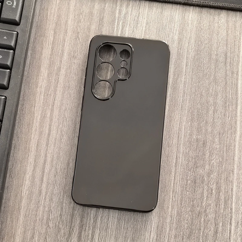 Enhanced TPU Silicone Phone Case - Black Transparent Protective Shell Cover