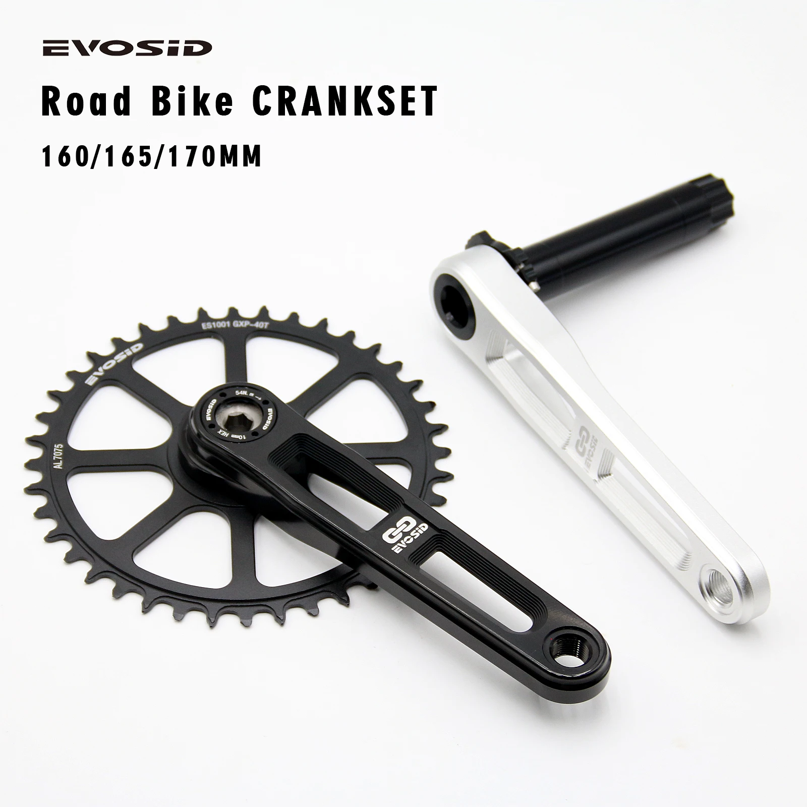 EVOSID Ultralight Road Bike Crankset 160/165/170mm Direct Mount