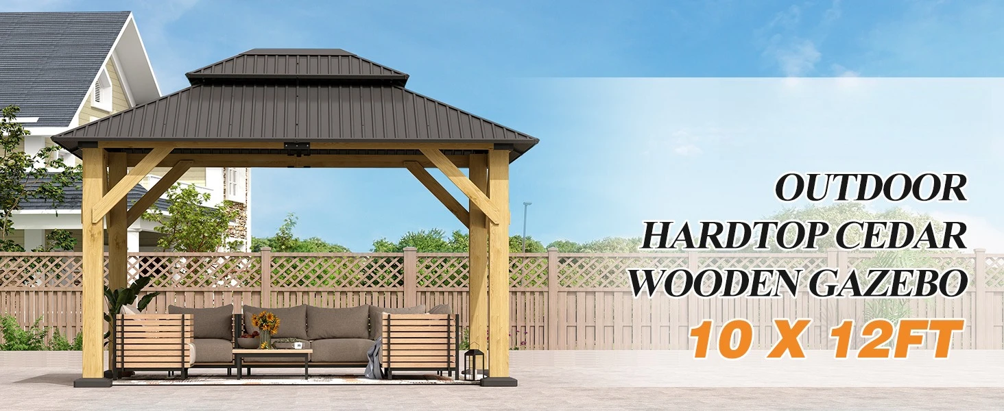 Wood gazebo