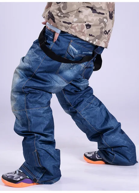 Denim Ski Pants Mens Live Wire Snow Pants DENIM Quiksilver