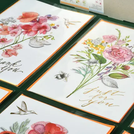 

4pc flower cards 3d bouquet birthday greeting cards thank you wishes cards for teacher/friend/lover