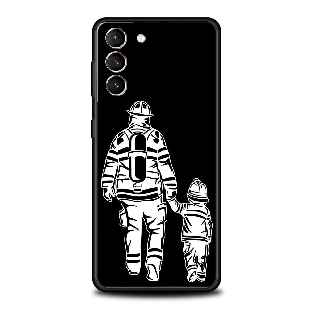 Fireman Firefighter Soft TPU Phone Case Cover