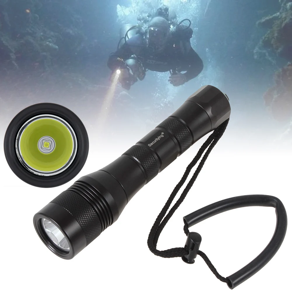 Securitying Diving Main Flashlight Xml2 U4 1000lm 9 Degrees Angle Beam