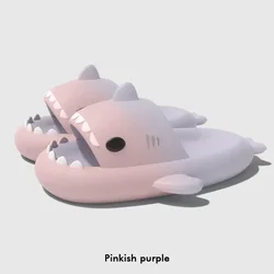 Cozy Cloud Comfort Animal Slippers - Unisex Indoor Summer Slides for 36 - 37 (Pink Purple)