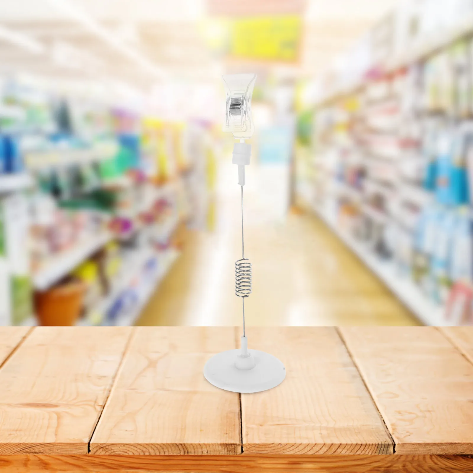 6Pcs 클립온 디스크 라벨 홀더 소매점 슈퍼마켓 가격 카드 정리함 재사용 가능한 가격 표시 표시판에 다용도로 사용 가능