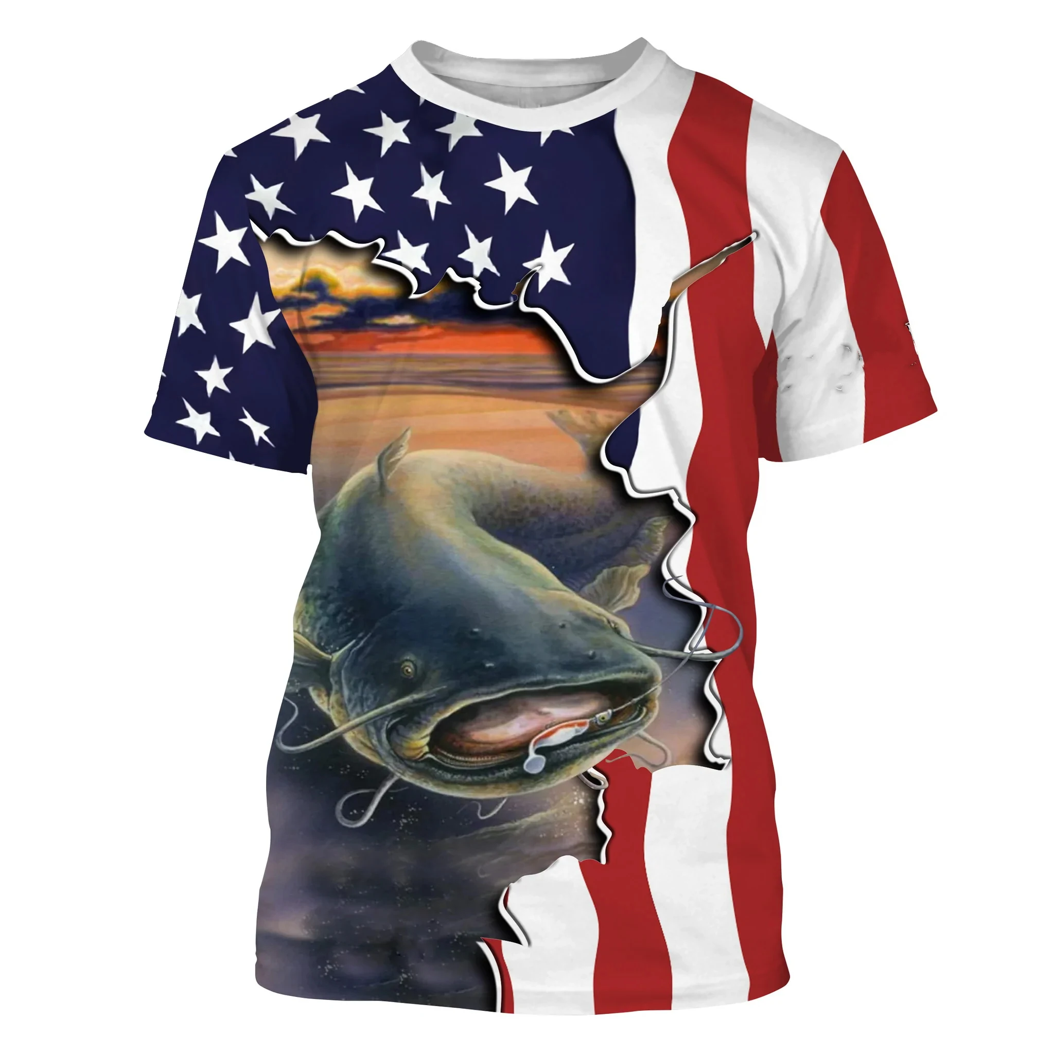 Fishing Shirts Catfish 3d - Summer Casual - AliExpress