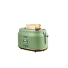 Retro Western Breakfast Bread Making Machine Multifunction 2 Slice Bread Toasters Wider Card Slot Design Machine for Bread 6
