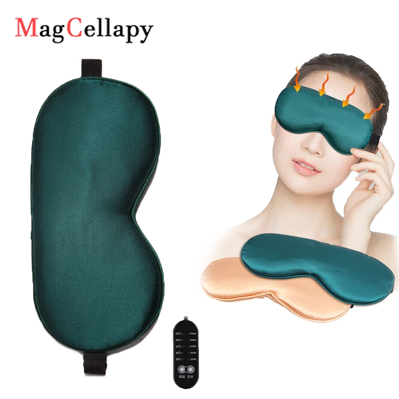 Masque Chauffant Yeux Sans Fil Aroma Season - 3 Températures (40-60°C), Batterie 1000 MAh, Arrêt Auto 15 Min