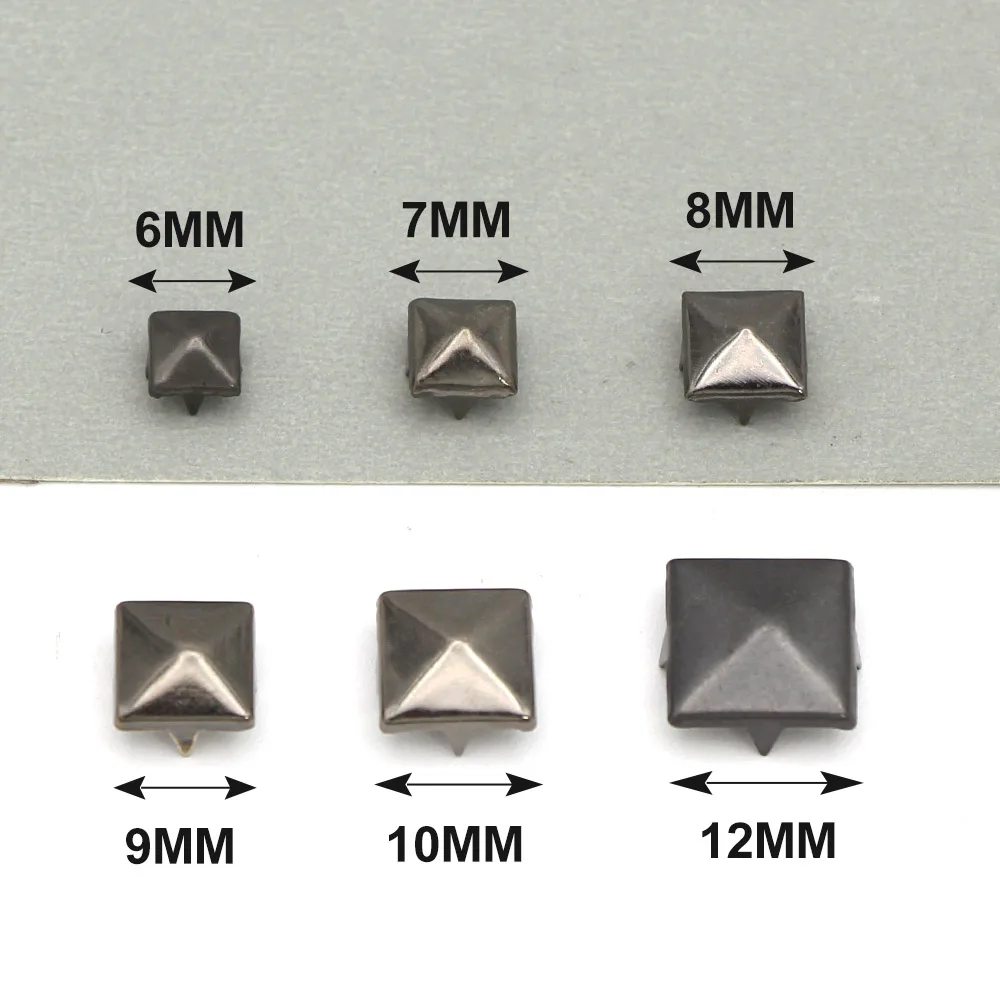 200 Pezzi Borchie Punk Abbigliamento In Pelle Scarpe Rivetto - Foto 9